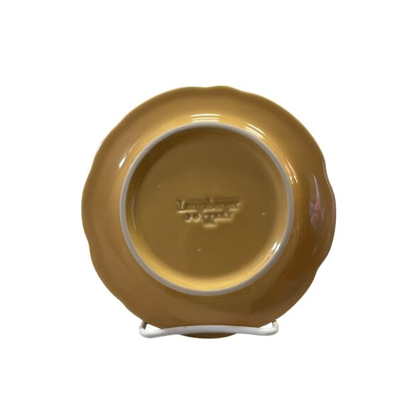 Longaberger Falling Leaves Pottery Plates Set of 4 Autumn Colors 6.75” Used - Picture 12 of 14